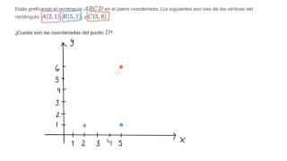 Ejemplo de encontrar las coordenadas del vértice faltante  Geometría  Khan Academy en Español [upl. by Sirovat]