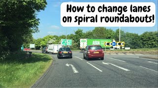 Watch this on Spiral roundabouts Understanding and changing lanes  multi lanes [upl. by Lahcar]