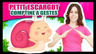 Comptines à gestes pour bébés  Petit Escargot  Titounis [upl. by Menis]