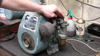 Villiers stationary engine start and tune  Australian 122 classic [upl. by Mitchiner]