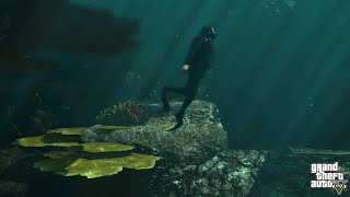 GTA 5 Free Diving Exploration of the Ocean [upl. by Anivas]