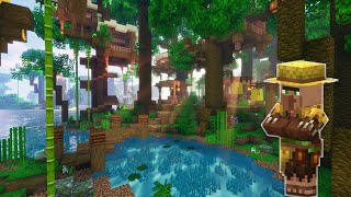 Jungle Treehouse Village in Minecraft  Build Timelapse [upl. by Elocon]