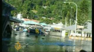 Deadly tsunami strikes Samoan islands  30 Sept 09 [upl. by Peter939]