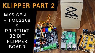 Klipper guide part 2 MKS Gen LTMC2208  Wrecklabs Printhat [upl. by Vas882]