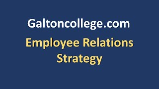 Employee Relations Strategy [upl. by Ydnyl]