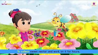 Honeybee Song For Kids  English Rhyme For Children  Periwinkle [upl. by Knipe]