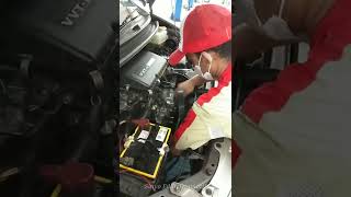 V belt replacement Toyota Avanza [upl. by Gievlos]