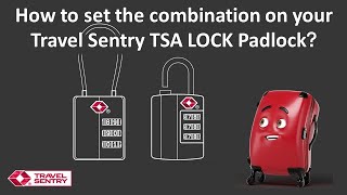 How to set the combination on your Travel Sentry TSA LOCK Padlock [upl. by Shieh795]