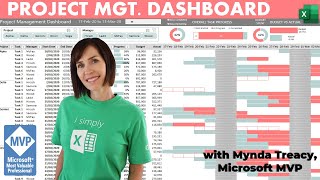 Interactive Excel Project Management Dashboard  FREE Download [upl. by Htebazila]