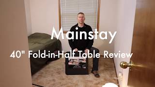 Mainstay 40quot folding table review [upl. by Drislane]