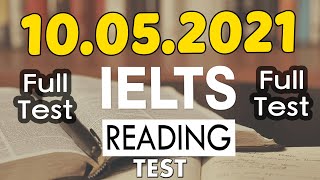 IELTS READING FULL PRACTICE TEST WITH ANSWERS 2021  10052021 [upl. by Brier798]