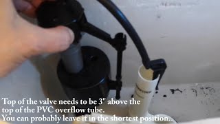 SUPER EASY Toilet Repair Using Fluidmaster Universal Kit  No Tools Needed [upl. by Athallia]