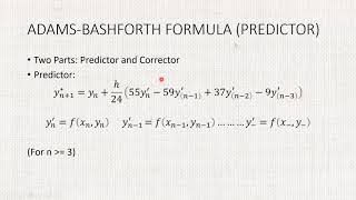 AdamsBashforthMoulton Method  Differential Equations [upl. by Filahk]