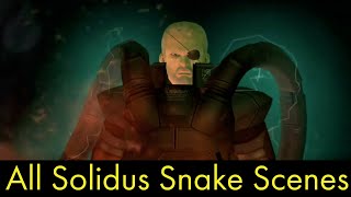 Metal Gear Solid 2 All Solidus Snake Scenes HD [upl. by Neelon]