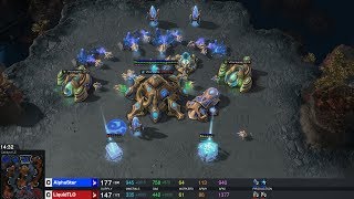 Game highlights of AlphaStar versus Team Liquid’s TLO and MaNa [upl. by Grayce]