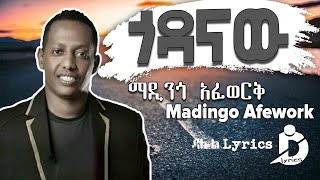 Madingo Afework  Godanaw Lyrics ማዲንጎ አፈወርቅ  ጎዳናው Ethiopian Music On DallolLyrics HD [upl. by Colvert410]