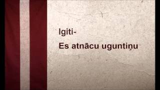 Igiti  Es atnācu uguntiņu [upl. by Fuhrman]