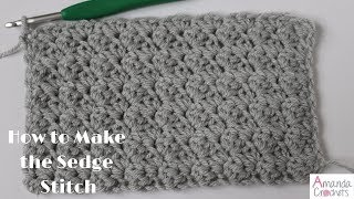 Sedge Stitch Tutorial Crochet 101 Series [upl. by Annie]