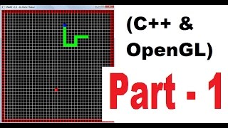 OpenGL amp C game programming tutorial  2D   PART 1  Creating a snake Game [upl. by Maison]