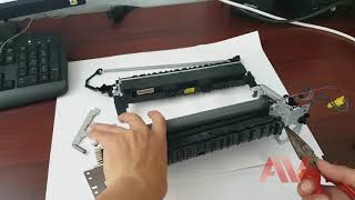 HP laserjet Pro M402dn how to printer fuser unit replace Remove fuser unit HP M402 printer [upl. by Alyam393]