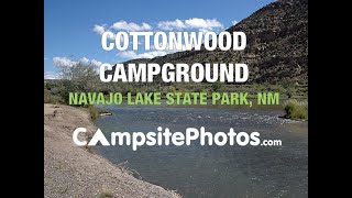 Navajo Lake State Park Cottonwood Campground NM Campsite Photos [upl. by Intihw]