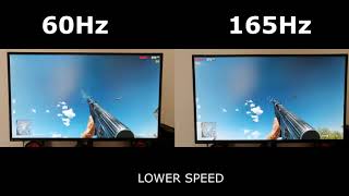 60Hz vs 165Hz  370FPS [upl. by Tellford]