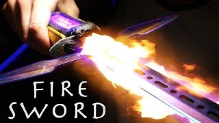 How To Make a FIRE SWORD  Cheap Simple Build INSANE RESULTS [upl. by Widera]