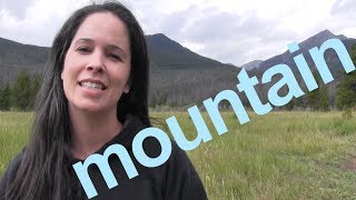 How to Say MOUNTAIN and SENTENCE  American English [upl. by Jentoft981]