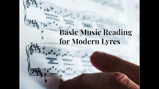 How to Play the Lyre  Lyre Strings and Basic Music Reading for Diatonic Lyres [upl. by Booth740]