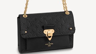 Louis Vuitton Vavin PM Black Monogram Empreinte Unboxing and Review [upl. by Lak]