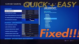 Fortnite FIXED How to Change your Settings back to NORMAL Controller Settings Revert [upl. by Annahaj201]