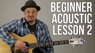 Beginner Acoustic Guitar Lesson 2  The A Major Chord [upl. by Akimaj]