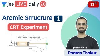 JEE Atomic Structure L1  CRT Experiment  Class 11  Unacademy JEE  JEE Chemistry  Paaras Sir [upl. by Dysart577]