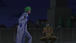 JoJo Part 5 Golden Wind Ep 30  Cioccolata Gives Secco Treat [upl. by Solhcin]