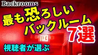 【視聴者が選ぶ】最も恐ろしいバックルーム7選 [upl. by Nnazil]