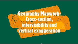 Geography Mapwork Crosssection intervisibility vertical exaggeration [upl. by Ralina]