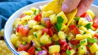 Pineapple Salsa Recipe [upl. by Loria273]