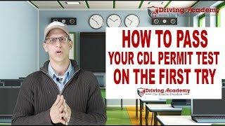 How to Get your CDL Permit  Pass the first time  Driving Academy [upl. by Florio]