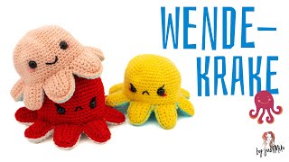 Wende Krake häkeln 🐙 Do it Yourself Amigurumi by justMiko [upl. by Aihsaei526]