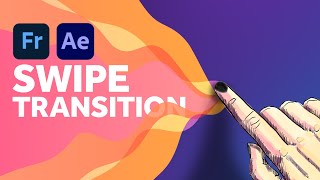 Unique Swipe Transition  After Effects Tutorial [upl. by Wappes]