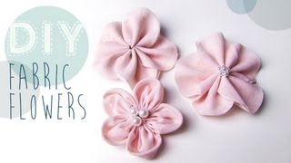 DIY StoffBlumen selber machen [upl. by Sylram]