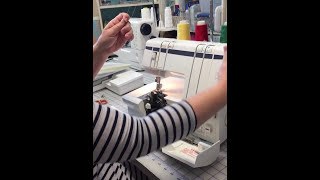 How to Thread a Husqvarna Viking Huskylock 905 910 Serger [upl. by Alliehs]