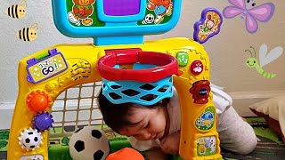 Vtech Smart Shots Sports Center Unboxing  Toddlers Learning and Playing Sports Toys [upl. by Esidarap]