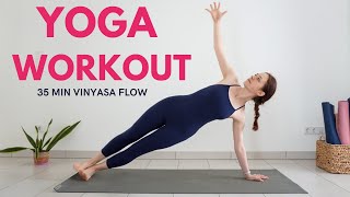 35 min Yoga Workout  Full Body Vinyasa Flow  Yoga with Uliana [upl. by Darach464]