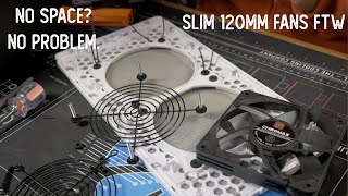 Slim 120mm Top Fans in the NR200 Cheap Easy Mounting Solutions and Thermal impact [upl. by Neveda231]