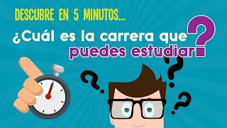 ¿QUÉ CARRERA ESTUDIAR  TEST DE INTERESES VOCACIONALES [upl. by Nomled]