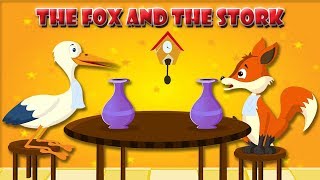 The Fox And The Stork Story  Bedtime Story For Kids in English  Kids Stories For Kindergarten [upl. by Fairman877]