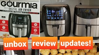 Costco Gourmia Digital Air Fryer 6 QT 2020 REVIEW UNBOX  2020 Updates [upl. by Marja690]