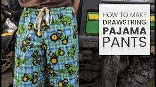 How to Make Drawstring Pajama Pants [upl. by Kate648]