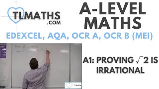 ALevel Maths A111 Proving √2 is Irrational [upl. by Giefer974]